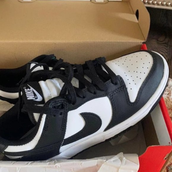 Nike Dunk Panda black white Men's Size 7.5 - Picture 3 of 4